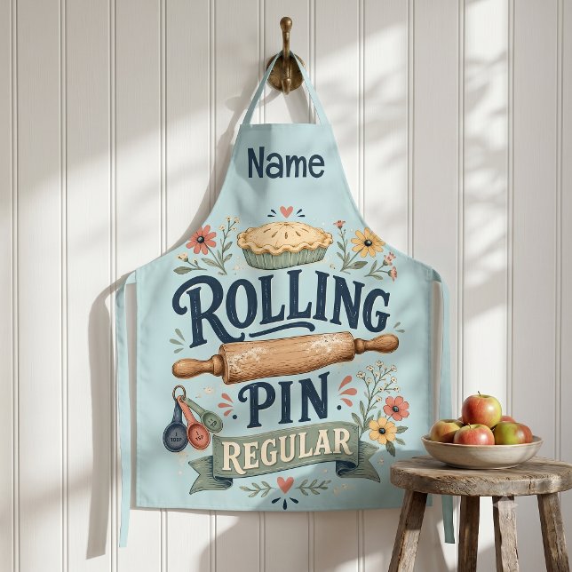 Nudelholz Reguläre Cottage-Bäckerin Schürze (Rolling Pin Regular Cottage Baker Apron)