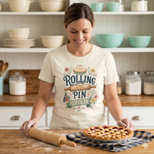 Nudelholz Reguläre Cottage-Bäckerin T-Shirt