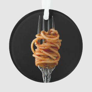 Nudeln auf einer Gabel, Food Spaghetti Ornament