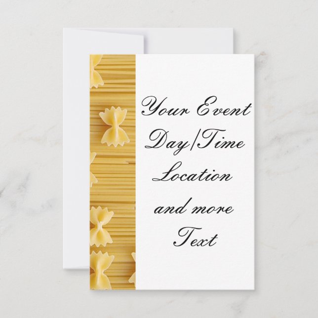 Nudeln Einladung (Vorderseite)