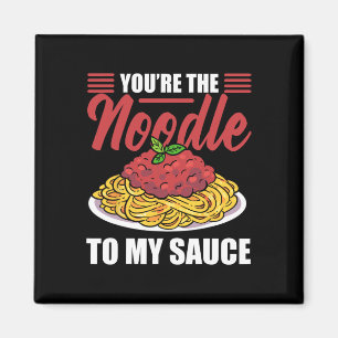 Nudeln lieben Valentinstag Ich liebe Pasta Magnet