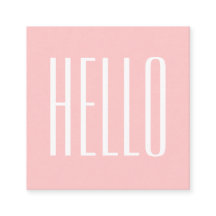 Nudeln minimalistisch moderne rosa Visitenkarte