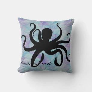 Nudeln Ocean Octopus Silhouette Throw Kissen