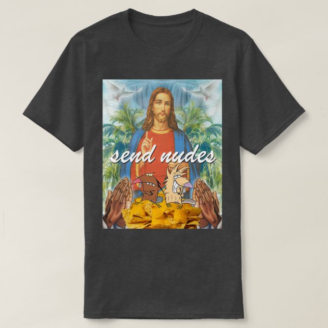 Nudes senden T-Shirt (Design vorne)