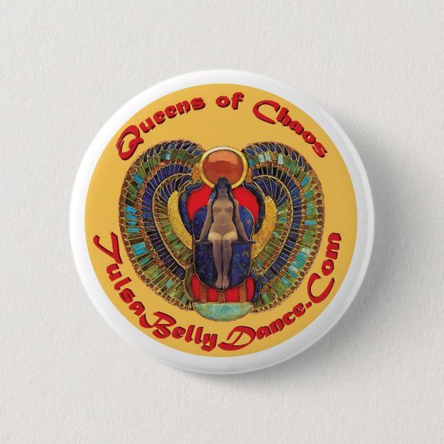 nudie Königinknopf oder -aufkleber Button (Vorderseite)