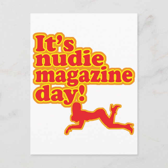 Nudie Magazine Day! Postkarte (Vorderseite)