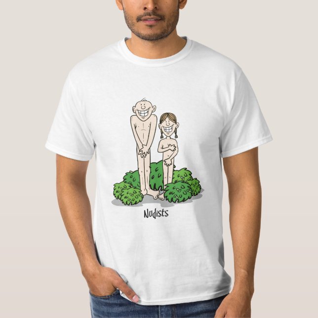 Nudisten T-Shirt (Vorderseite)