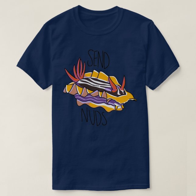 Nuds Nudizweig Sea Slug senden T-Shirt (Design vorne)