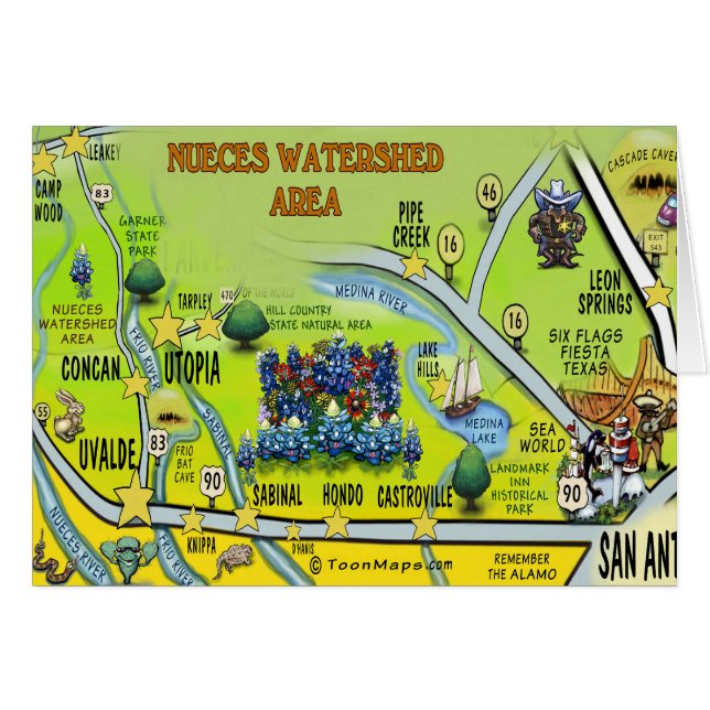 Nueces Wasserfläche (Vorderseite (Horizontal))