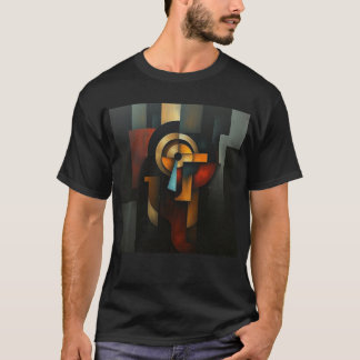 NUES Kubistische Abstraktion T-Shirt