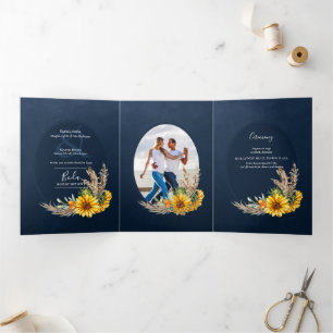 Nuestra Boda 6 Seiten Sonnenblumen Einladung Hochz