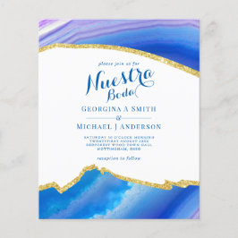 Nuestra Boda AGATE Gold Spanish Wedding INVITE