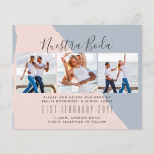 Nuestra Boda Foto Collage Wedding INVITE