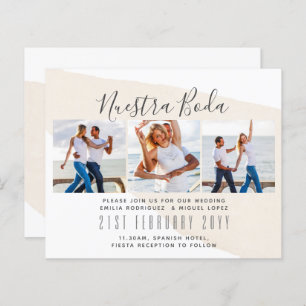 Nuestra Boda Foto Collage Wedding INVITE