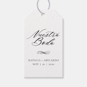 Nuestra Boda Gift Tags Geschenkanhänger