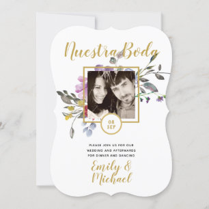 Nuestra Boda Invitacion - FOTO Wedding Lila 2 Einladung