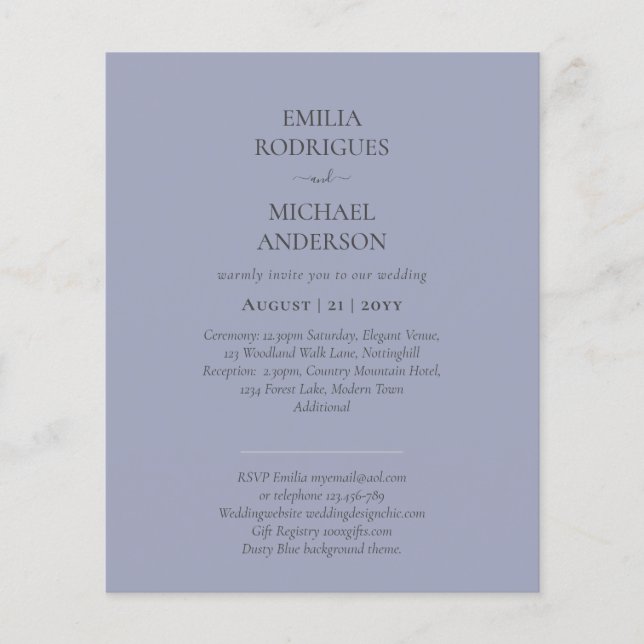 Nuestra Boda Moderne Typografie Viele FARBEN INVIT Flyer (Vorne)