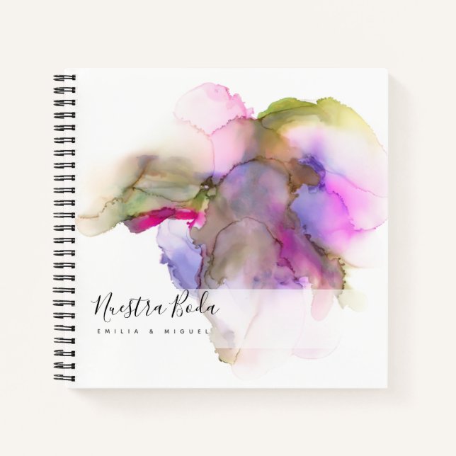 NUESTRA BODA Planificación o libro de visitas Notizbuch (Vorderseite)