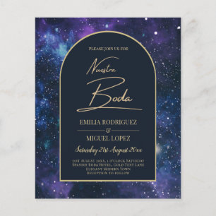 NUESTRA BODA Starry Night Lila Blue INVITE Flyer