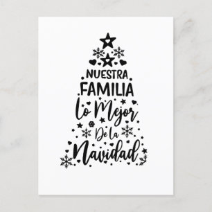 Nuestra Familia Lo Mejor De La Navidad Einladungspostkarte
