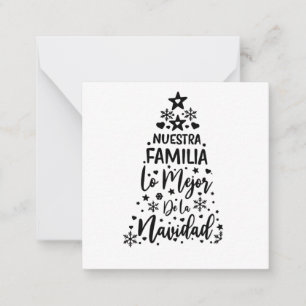 Nuestra Familia Lo Mejor De La Navidad Mitteilungskarte