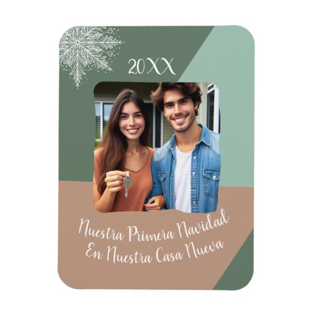 Nuestra Primera Navidad En Nuestra Casa Nueva Magnet (Vertikal)