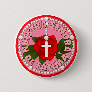 Nuestra Señora de Fatima Button