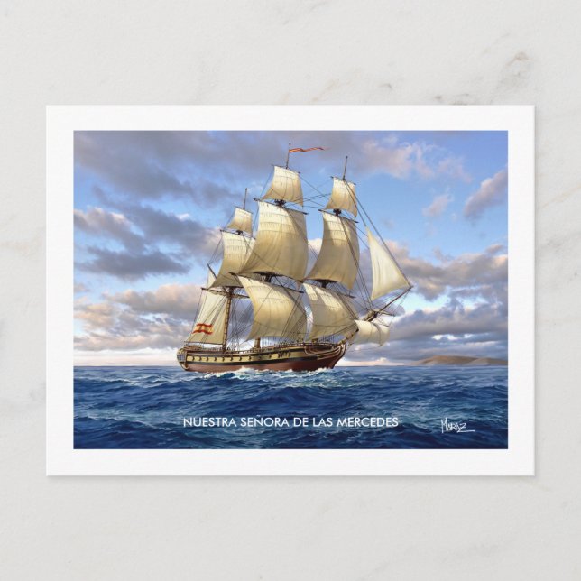 Nuestra Señora de las Mercedes Frigate Postkarten (Vorderseite)