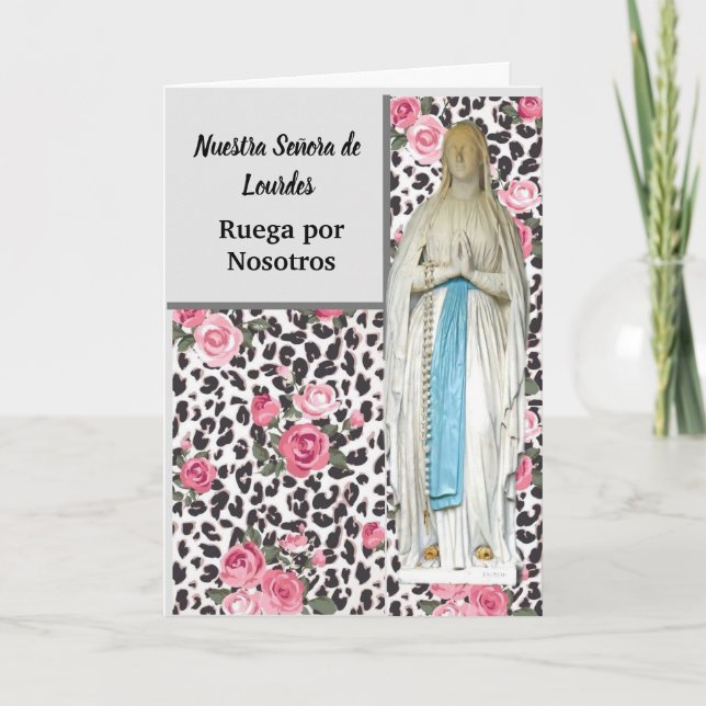 Nuestra Señora de Lourdes Card Karte (Vorderseite)