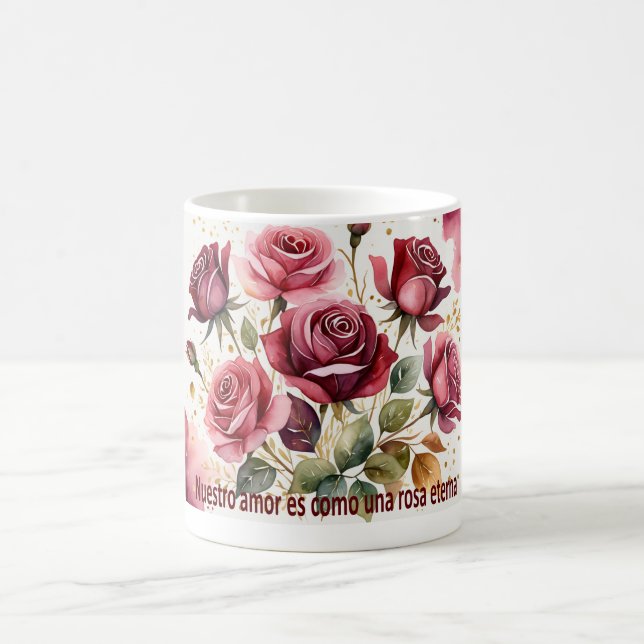 'Nuestro amor es como una rosa eterna Kaffeetasse (Mittel)