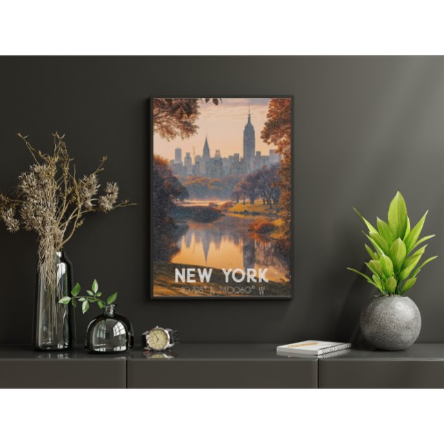 Nueva York: La Gran Manzana - Naturaleza y Skyline Poster (New York - Nature & Skyline)