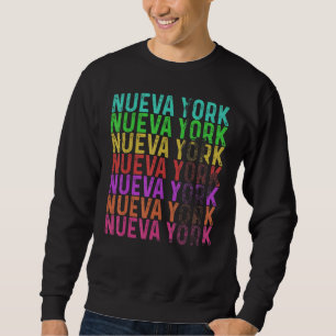 Nueva York New York Retro Style Vintages Spanisch Sweatshirt