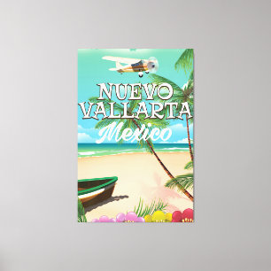 Nuevo Vallarta Mexiko Strand Reiseplakat Leinwanddruck