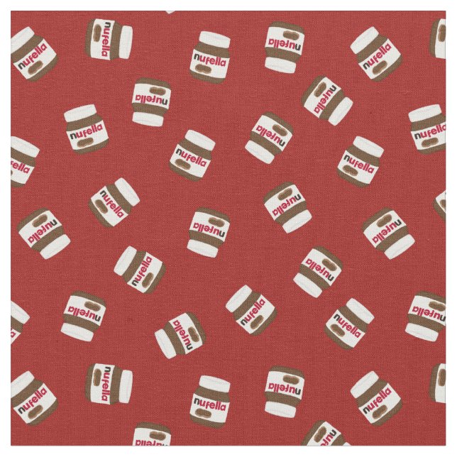 Nufella Chocolate Spread Pattern Stoff (Nahaufnahme)