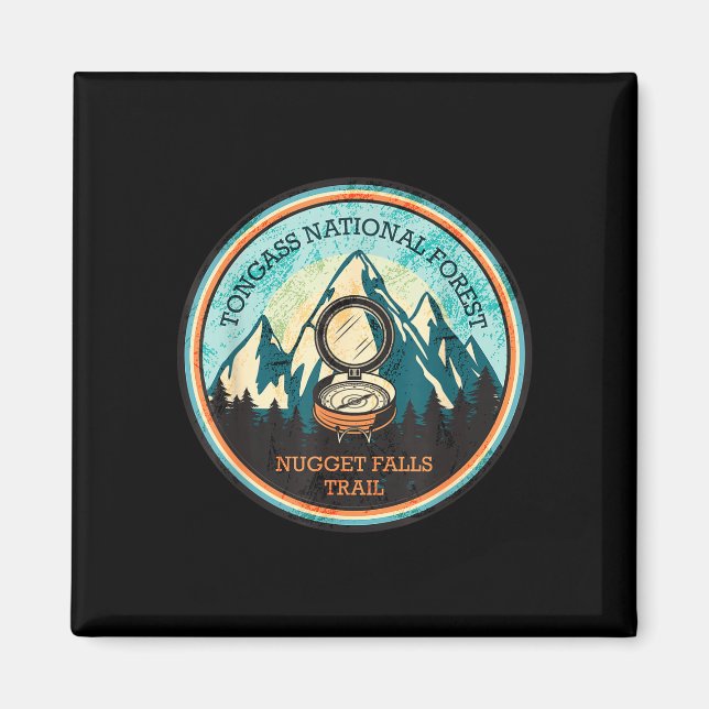 Nugget Falls Wanderweg in Alaska  Magnet (Vorne)