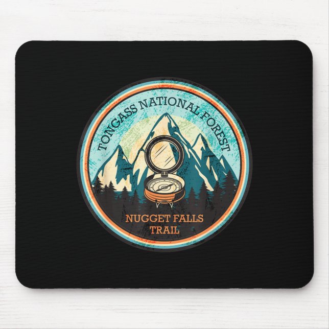 Nugget Falls Wanderweg in Alaska  Mousepad (Vorne)