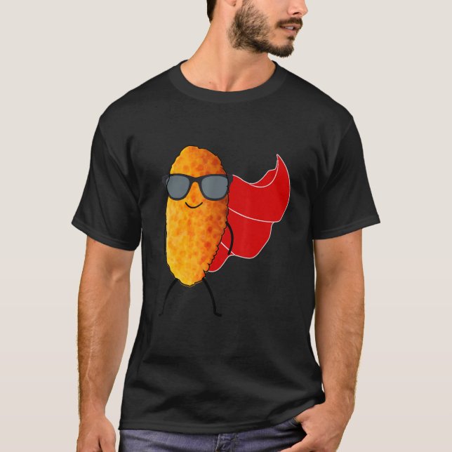 Nugget Nug Cape Chicken Nugget Fast Food T-Shirt (Vorderseite)