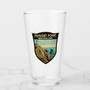 Nugget Point Leuchtturm Neuseeland Reise Vintage Glas