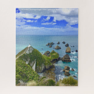 Nugget Point Lighthouse Ahuriri Flat Neuseeland Puzzle