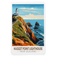 Nugget Point Lighthouse Neuseeland Reisen Vintag