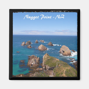 Nugget Point Rock Circle, NZ -2 (Kühlschrankmagnet Magnet