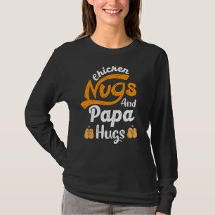 Nugget T-Shirts Hühnernugs und Papa Hugs Vater Nug