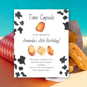Nugget Time Kapsel 1. Geburtstag geschlechtsneutra Poster