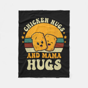 Nugs und Mama Hugs Kleinkind für Hühnernugget-Lieb Fleecedecke