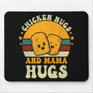 Nugs und Mama Hugs Kleinkind für Hühnernugget-Lieb Mousepad