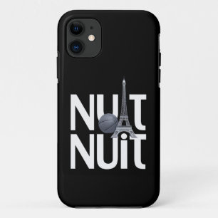 Nuit Nuit Basketball Nacht Französisches Wort Pari Case-Mate iPhone Hülle