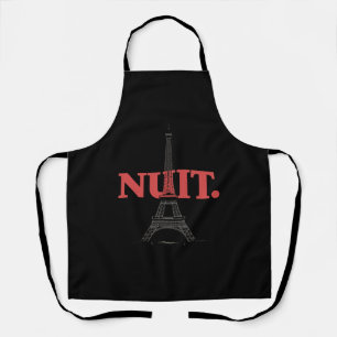 Nuit Nuit Nacht Nacht Französische Wörter Paris Tu Schürze