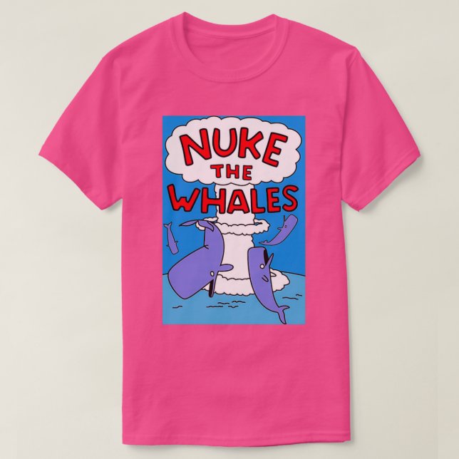 Nuke Whales Poster T-Shirt (Design vorne)
