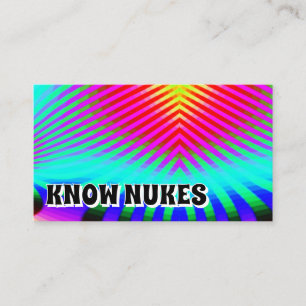 NUKES WISSEN (Sie können die Worte ändern) Visitenkarte
