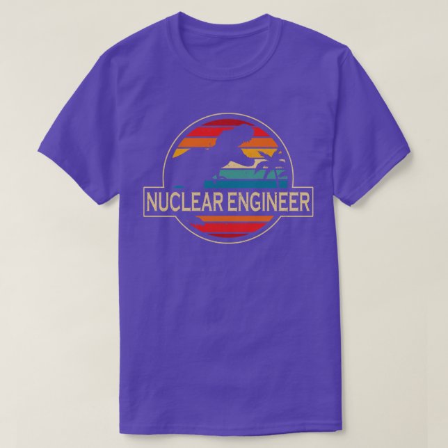 Nuklear Engineer Dinosaurier T-Shirt (Design vorne)